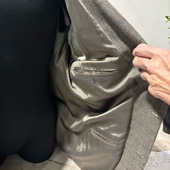 Men's Vintage Oscar De La Renta Hoodstooth Blazer-Sz 42 L - Picture 5 of 7